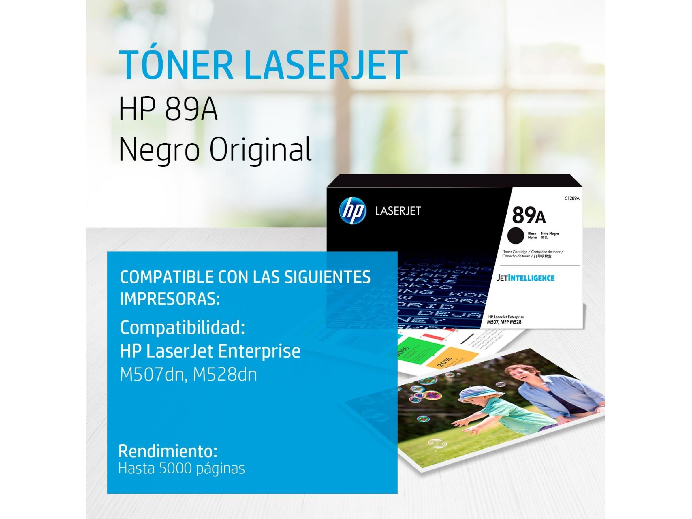 TONER HP 89A NEGRO (CF289A) LASERJET M507/M528 5000 PAG.